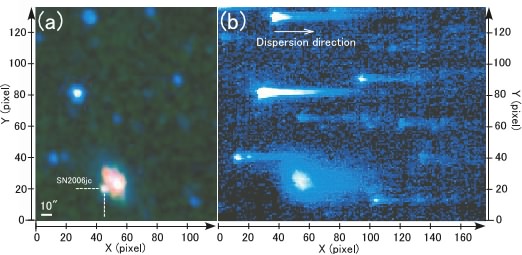 AKARI detects infrared radiation from SN2006jc